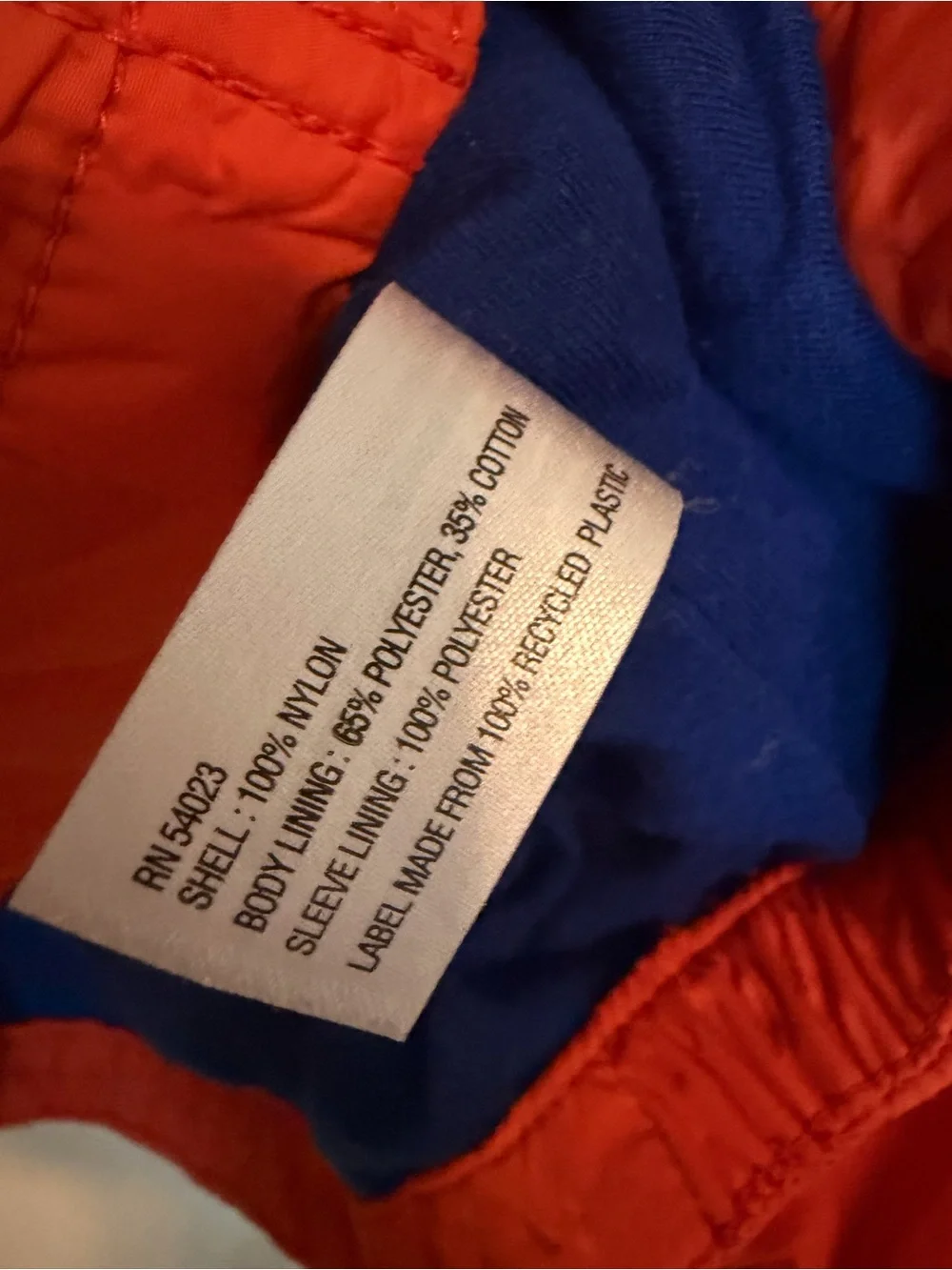 Baby Gap Boys Orange Hooded Windbreaker Jacket Navy Lined Size 5